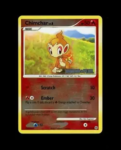 2007 Pokemon DIAMOND & PEARL STAMP CHIMCHAR HOLO 76/130! MP - Image 1