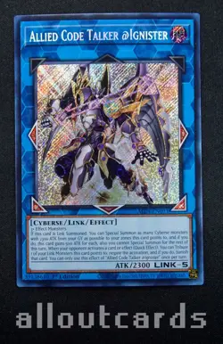 2025 Yu-Gi-Oh! Alliance Insight 1st Ed Allied Code Talker @Ignister ALIN-EN051 - Image 1