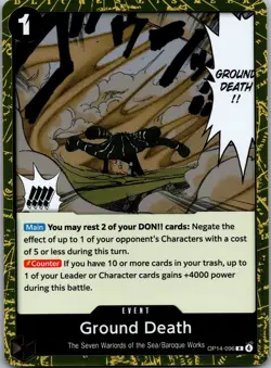 Ground Death R OP14-096 One Piece OP14 Azure Sea's Seven NM - Image 1
