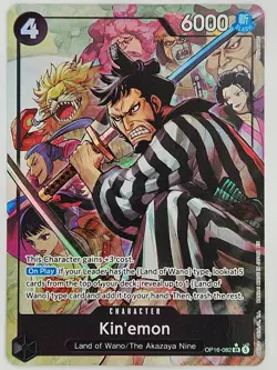 One Piece OP16-082 Kin'emon Super Rare Alt Art - Image 1