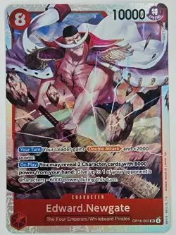 One Piece OP16-003 Edward.Newgate Super Rare - Image 1