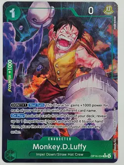 One Piece OP16-034 Monkey.D.Luffy Rare Alt Art - Image 1