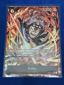 One Piece TCG Koby EB04-044 Super Rare (SR) Alt Art English Near Mint - Image 1