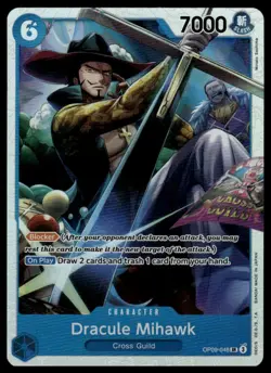 Emperors In The New World #OP09-048 Dracule Mihawk Foil - Image 1