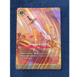 Disney The Sword of Shan-Yu Enchanted Holo 219/204 Reign of Jafar Lorcana - Image 1