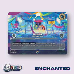 Bad-Anon Villain Support Center 222/204 Enchanted Shimmering NM Disney Lorcana - Image 1
