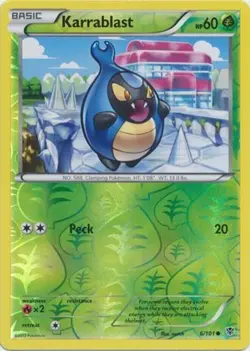 Pokemon - Karrablast - 6/101 - Reverse Holo - Plasma Blast - NM/M - Image 1