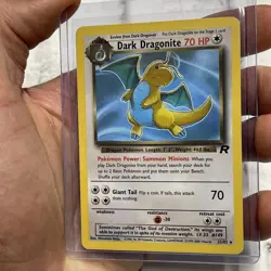 Pokemon Dark Dragonite 22/82 Team Rocket Unlimited Vintage WoTC LP TCG Nintendo - Image 2