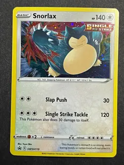 Snorlax SWSH119 | Rare Holo | Pokemon TCG: Sword & Shield Black Star Promo | NM - Image 1