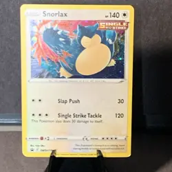 Pokemon TCG 2021 Snorlax Cosmos Holo Black Star PROMO SWSH119 MP - Image 1