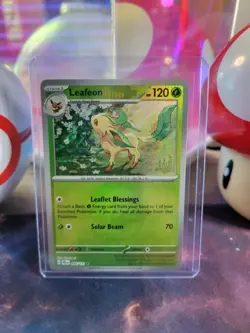 Leafeon 5/131 Pokemon TCG S&V Prismatic Evolutions Pokeball Rare Holo NM - Image 1