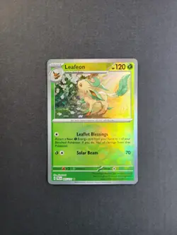Leafeon 5/131 Pokemon TCG S&V Prismatic Evolutions Pokeball Rare Holo NM - Image 2