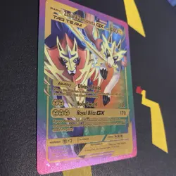 Pokemon TCG Rainbow Foil Zacian And Zamazenta Tag Team GX 63/100 Mint Condition - Image 4
