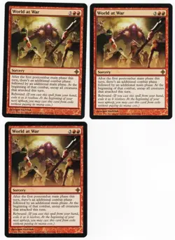 World at War x3 3x 2010 Rise of the Eldrazi Red Rare Sorcery MTG SP - NM AZ3 - Image 1