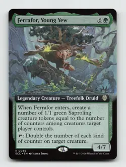 Ferrafor, Young Yew (Extended Art) R Commander: Lorwyn Eclipsed 36 NM - Image 1