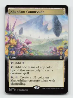 Abundant Countryside (Extended Art) R Commander: Lorwyn Eclipsed 42 NM - Image 1