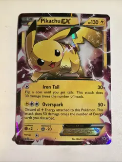 Pikachu EX XY Promo Holo 130 HP English XY84 2015 Pokemon TCG - Image 1