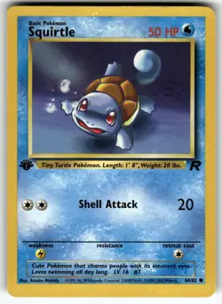 Squirtle 68/82 Common Team Rocket Pokemon 1st Edition Near Mint - Image 1