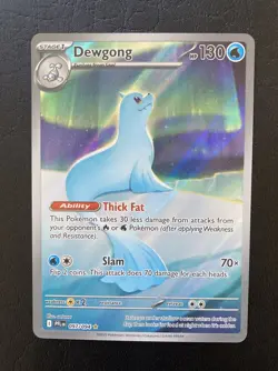 POKEMON DEWGONG #97 - PHANTASMAL FLAMES ILLUSTRATION RARE NEAR MINT - Image 1
