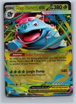 Mega Venusaur ex 003/132 Double Rare Mega Evolution Pokemon Near Mint - Image 1