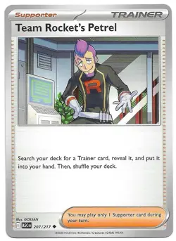 Team Rocket's Petrel 207/217 Uncommon Ascended Heroes Pokemon Near Mint - Image 1