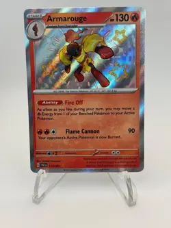 2024 Pokemon Paldean Fates Armarouge 115/091 - Image 1