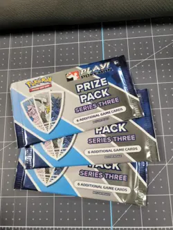 Pokemon TCG Prize Pack Series Three, 3 promo packs - Image 1