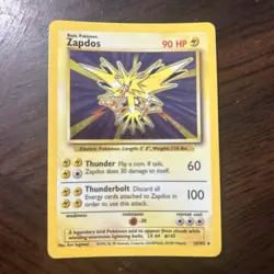 Pokemon TCG Zapdos Base Set 16/102 Holo 1999 Wizards Base Set - Image 1