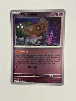 Phantump 038/086 Me04: Chaos Rising Reverse Holo Pokemon TCG NM - Image 1
