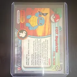 Pokemon TCG Topps Series 1 Squirtle #07 Common Holo TV Animation ENG - Image 2