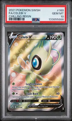 Pokemon TCG Fa/Celebi V Chilling Reign Sword & Shield Chilling Reign 160 PSA 10 - Image 1