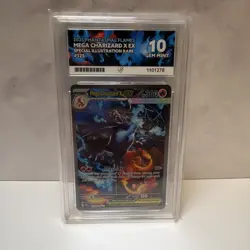Pokemon TCG Mega Charizard X Ex 125/094 Phantasmal Flames ACE 10 - Image 1