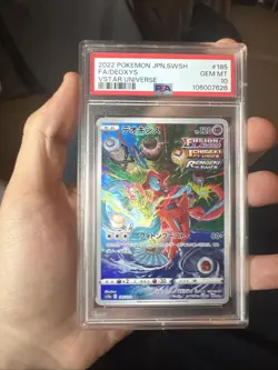 Pokemon TCG Deoxys AR 185/172 VSTAR UNIVERSE PSA 10 Japanese Gem Mint - Image 1