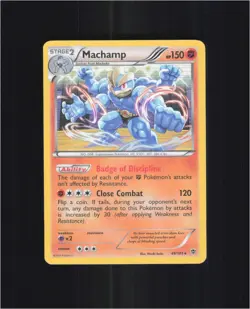 Machamp 49/101 Holo Rare Plasma Blast Pokemon Holo Lightly Played - Image 1
