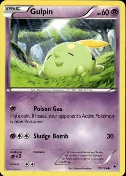 GULPIN 37/119 PHANTOM FORCES C POKEMON LP - Image 1