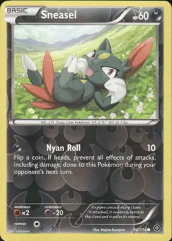 SNEASEL 60/114 STEAM SIEGE COMMON REVERSE HOLO POKEMON HAJIME KUSAJIMA - Image 1