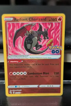Radiant Charizard 011/078 Pokemon GO Holo - Image 1