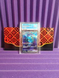 Pokemon TCG Blastoise EX SAR 202/165 151 SV2a Japanese Edition Ace 10 - Image 1