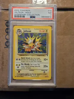 2002 Pokemon Jolteon Legendary Collection 14 Holo Rare PSA 7 NEAR MINT - Image 1