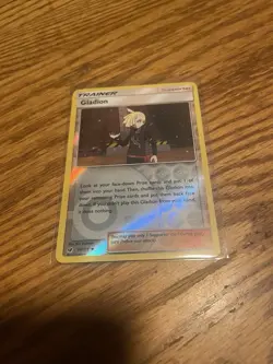 Gladion 95/111 Crimson Invasion Reverse Holo Trainer Supporter Pokemon TCG - Image 1