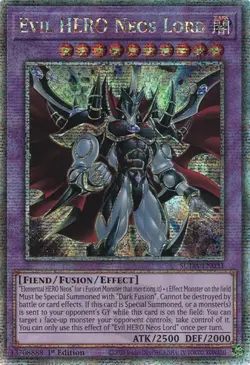 Yugioh! Evil HERO Neos Lord - SUDA-EN031 - Quarter Century Secret Rare - 1st Edi - Image 1