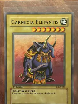 Yugioh Garnecia Elefantis MRD-125 1st Edition Super Rare VLP! - Image 1