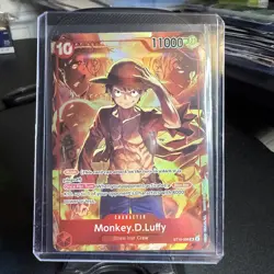 One Piece TCG Monkey D Luffy ST10-006 SR Treasure Booster Set Promo Sealed - Image 1