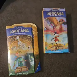 Disney Lorcana Into the Inklands Starter Deck Set of 2 - Brand New - In Stock! - Image 1