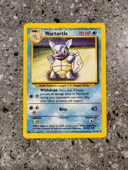Pokemon TCG Cards Wartortle 42/102 Base Set Uncommon EXC-NM - Image 1