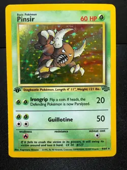 Pinsir Holo Pokemon Card 1st Edition Jungle 9/64 Ungraded Raw NM-/LP++ - Image 1