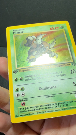 Pinsir Holo Pokemon Card 1st Edition Jungle 9/64 Ungraded Raw NM-/LP++ - Image 2