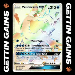 Wishiwashi GX - 151/145 - Secret Rare - Guardians Rising - Pokemon Card - LP - Image 1