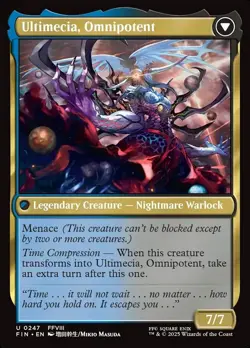 Ultimecia, Time Sorceress 247 FIN Fantasy Masuda MTG Human Warlock Surveil NM - Image 2