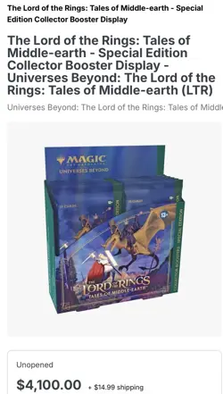 Wizards of the Coast MTG LOTR Tales of Middle-Earth SE Collector Booster Box - Image 3